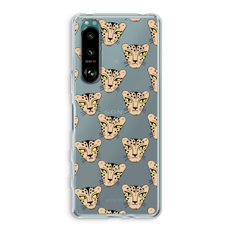 Tijger: Sony Xperia 5 III Transparant Hoesje