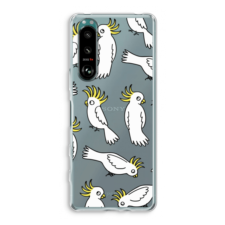 Papegaai: Sony Xperia 5 III Transparant Hoesje