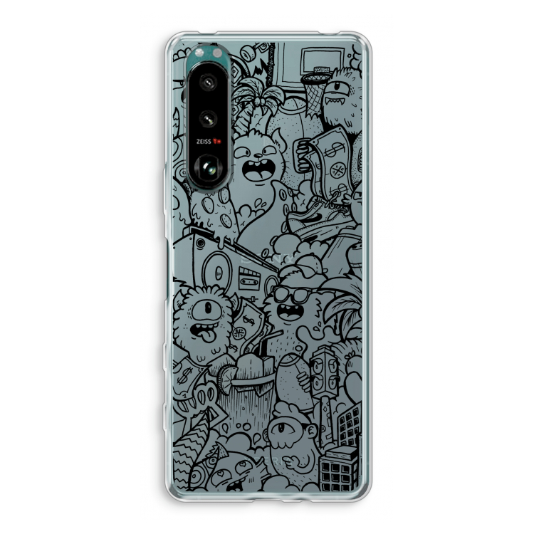 Vexx Black City : Sony Xperia 5 III Transparant Hoesje