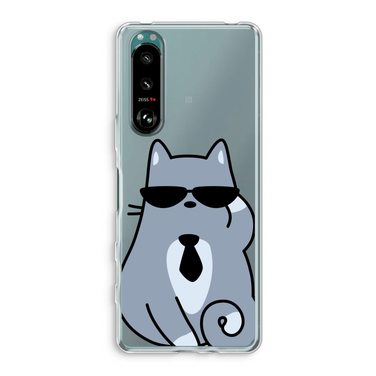 Cool cat: Sony Xperia 5 III Transparant Hoesje