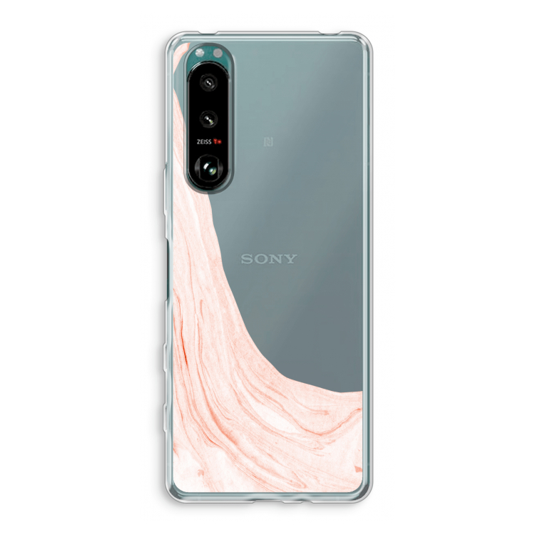 Peach bath: Sony Xperia 5 III Transparant Hoesje