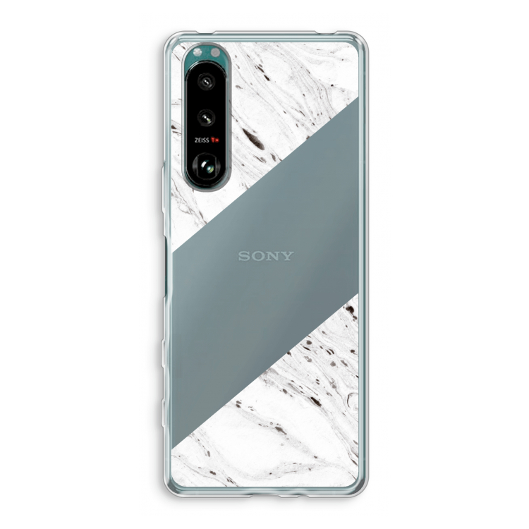 Biggest stripe: Sony Xperia 5 III Transparant Hoesje