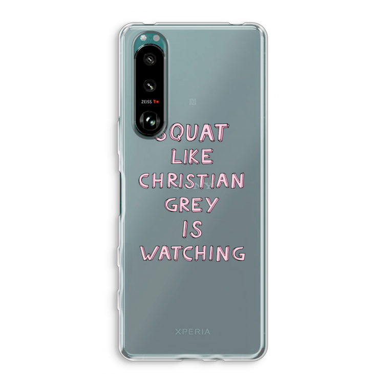 Christian Grey: Sony Xperia 5 III Transparant Hoesje