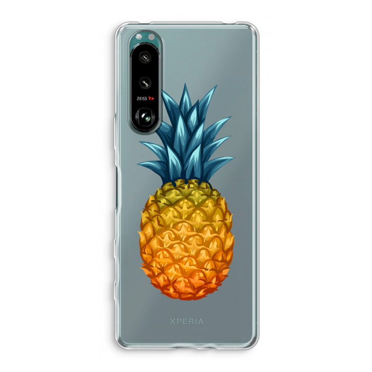 Grote ananas: Sony Xperia 5 III Transparant Hoesje