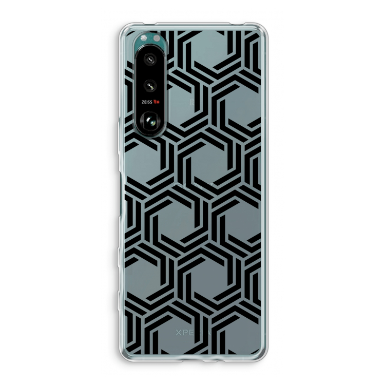 Geometrisch patroon: Sony Xperia 5 III Transparant Hoesje