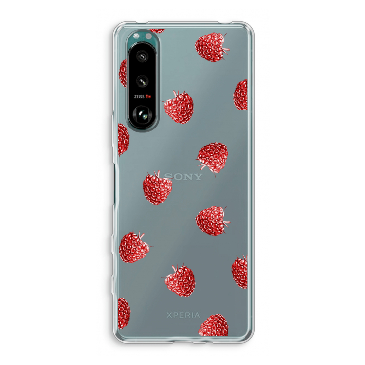 Framboosjes: Sony Xperia 5 III Transparant Hoesje