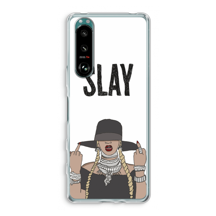 Slay All Day: Sony Xperia 5 III Transparant Hoesje
