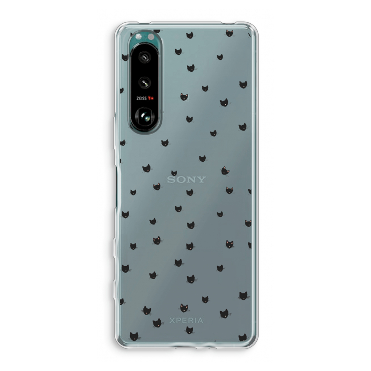 Kleine kattenkopjes: Sony Xperia 5 III Transparant Hoesje