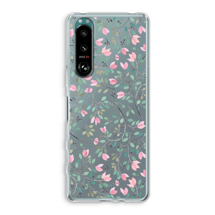 Sierlijke bloemen: Sony Xperia 5 III Transparant Hoesje