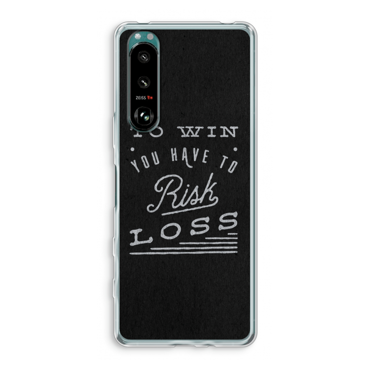 Risk loss: Sony Xperia 5 III Transparant Hoesje
