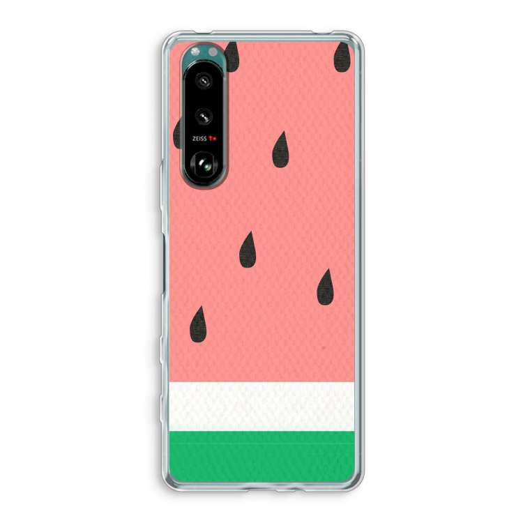 Watermeloen: Sony Xperia 5 III Transparant Hoesje