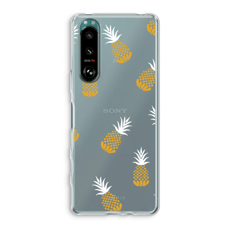 Ananasjes: Sony Xperia 5 III Transparant Hoesje