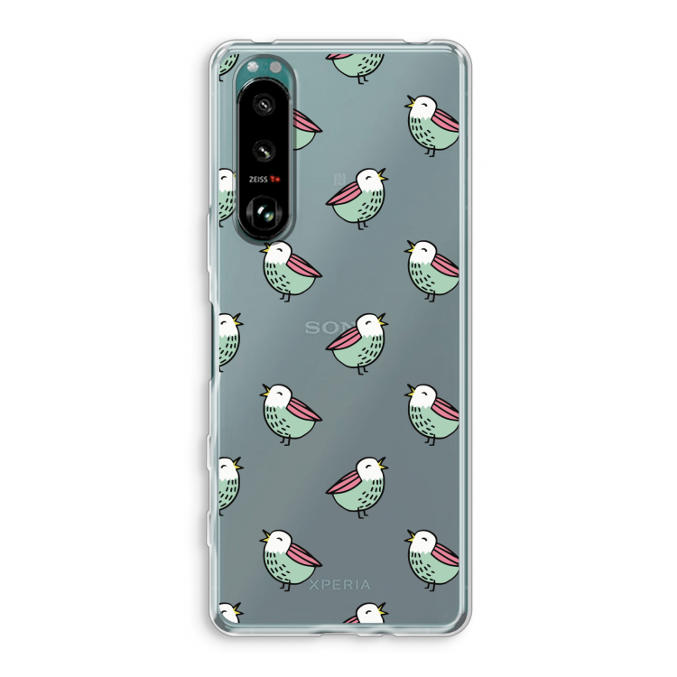 Vogeltjes: Sony Xperia 5 III Transparant Hoesje