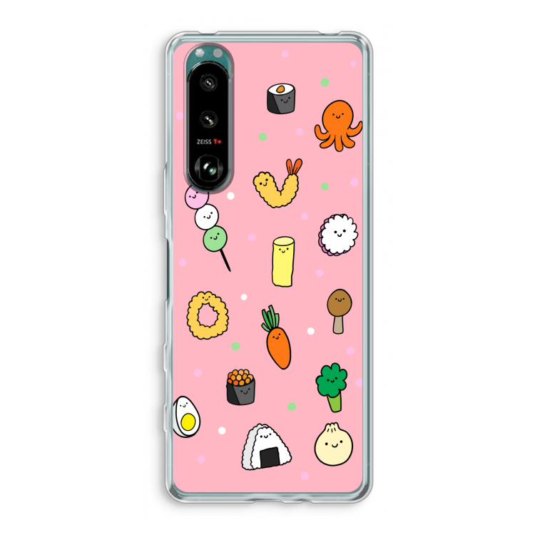 Happy bento friends: Sony Xperia 5 III Transparant Hoesje