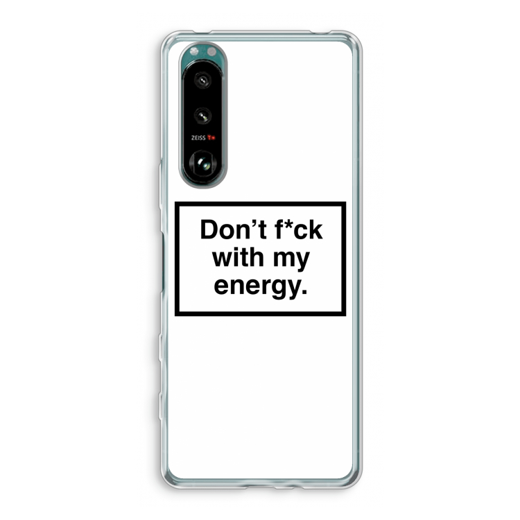My energy: Sony Xperia 5 III Transparant Hoesje