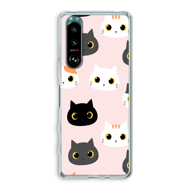 Katten: Sony Xperia 5 III Transparant Hoesje