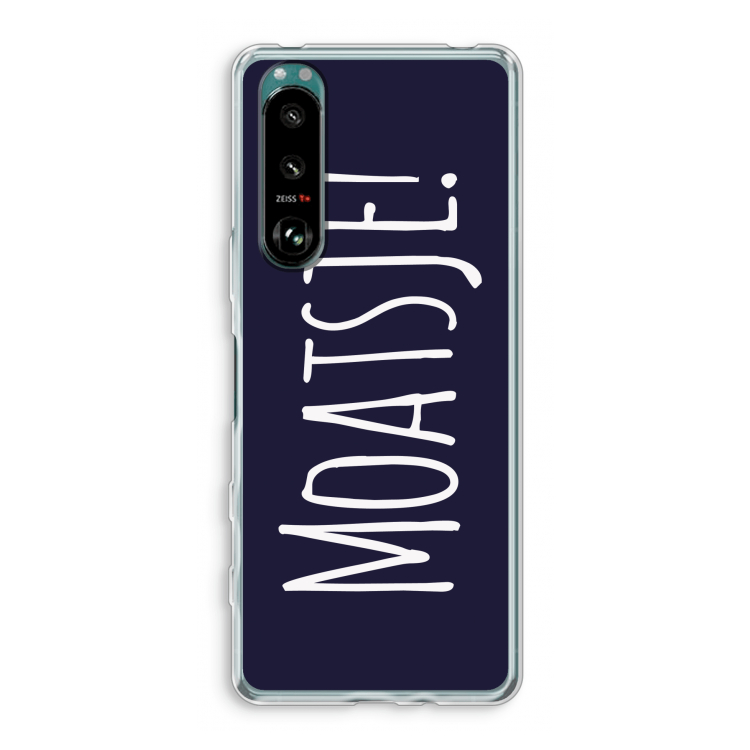 Moatsje!: Sony Xperia 5 III Transparant Hoesje