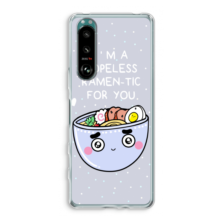 I'm A Hopeless Ramen-Tic For You: Sony Xperia 5 III Transparant Hoesje