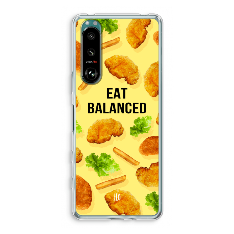 Eat Balanced: Sony Xperia 5 III Transparant Hoesje