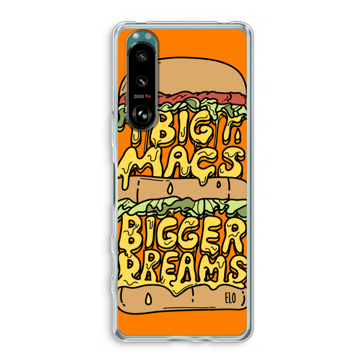 Big Macs Bigger Dreams: Sony Xperia 5 III Transparant Hoesje