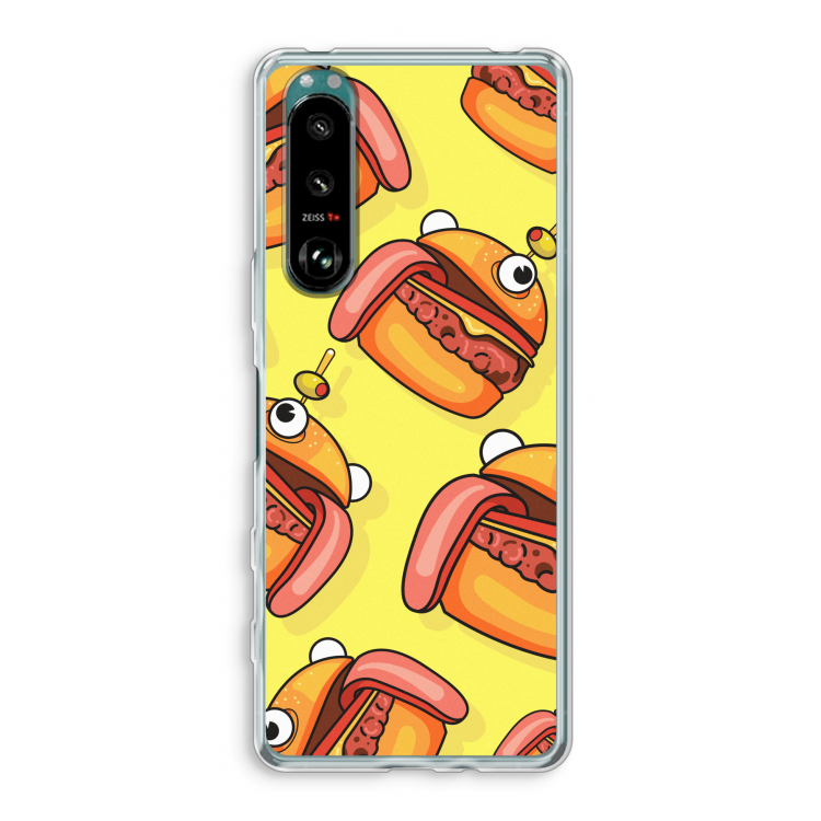 Hamburger: Sony Xperia 5 III Transparant Hoesje