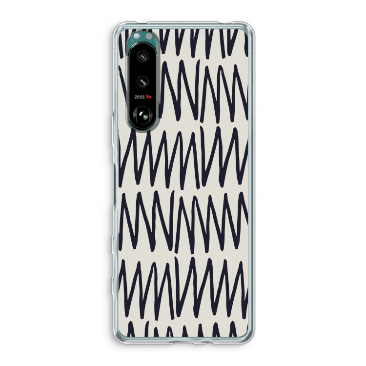 Marrakech Zigzag: Sony Xperia 5 III Transparant Hoesje