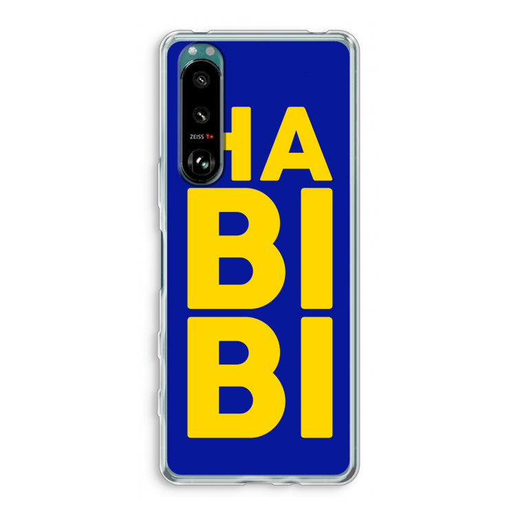Habibi Blue: Sony Xperia 5 III Transparant Hoesje