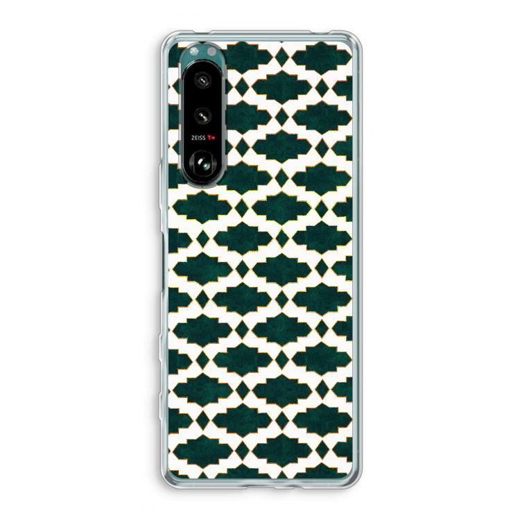 Moroccan tiles: Sony Xperia 5 III Transparant Hoesje