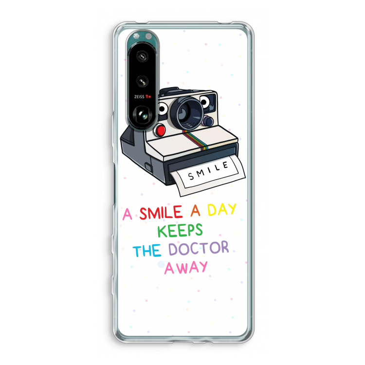 Smile: Sony Xperia 5 III Transparant Hoesje