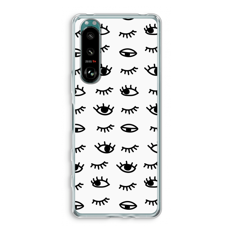 Eye pattern #2: Sony Xperia 5 III Transparant Hoesje