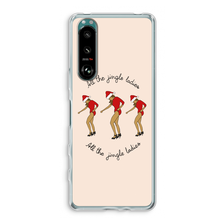Jingle Ladies: Sony Xperia 5 III Transparant Hoesje