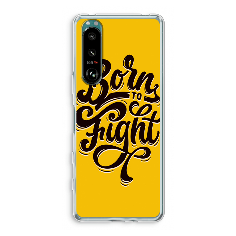 Born to Fight: Sony Xperia 5 III Transparant Hoesje