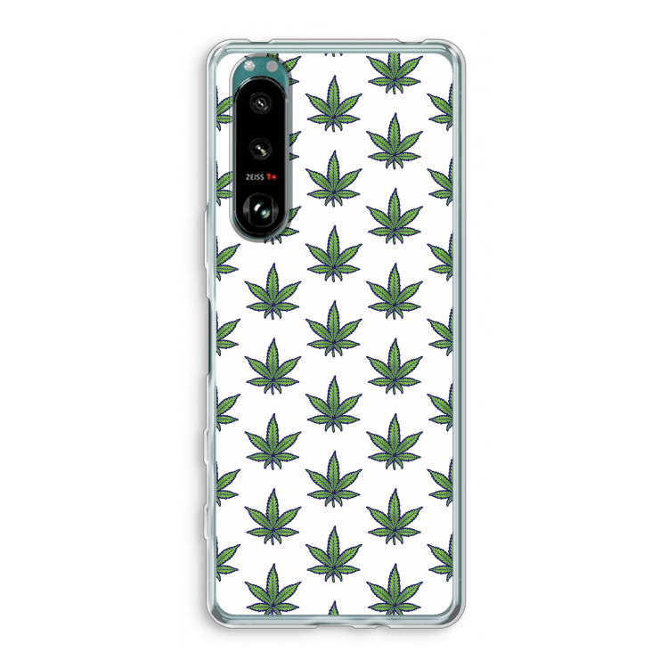 Weed: Sony Xperia 5 III Transparant Hoesje