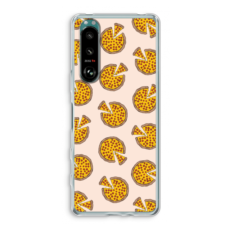 You Had Me At Pizza: Sony Xperia 5 III Transparant Hoesje