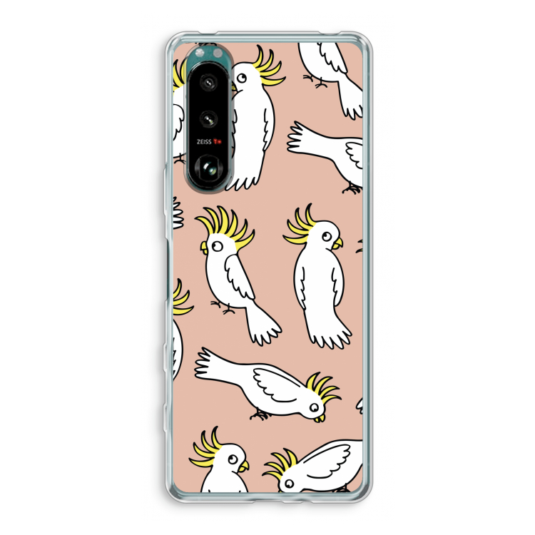 Papegaai: Sony Xperia 5 III Transparant Hoesje