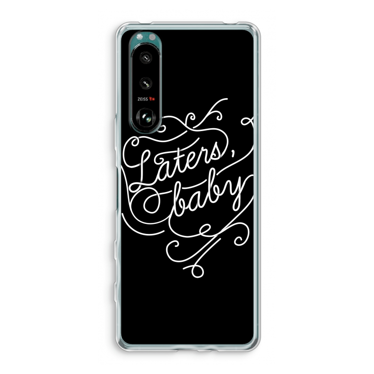 Laters, baby: Sony Xperia 5 III Transparant Hoesje