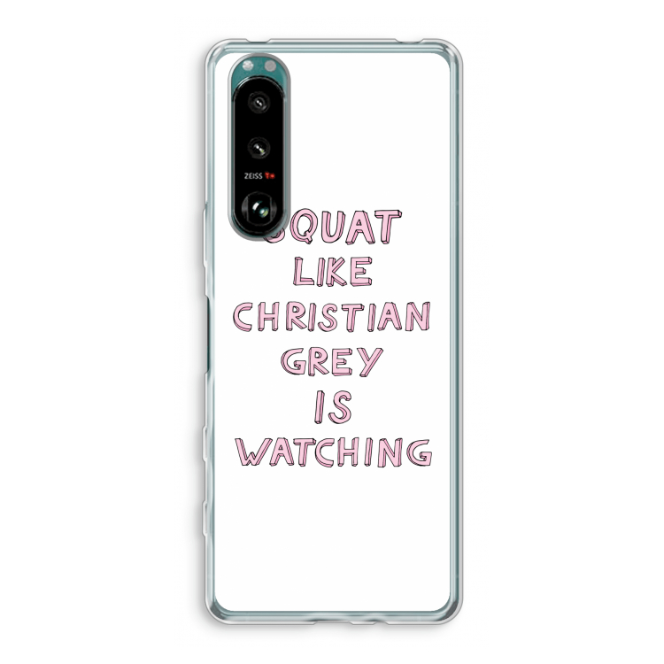 Christian Grey: Sony Xperia 5 III Transparant Hoesje