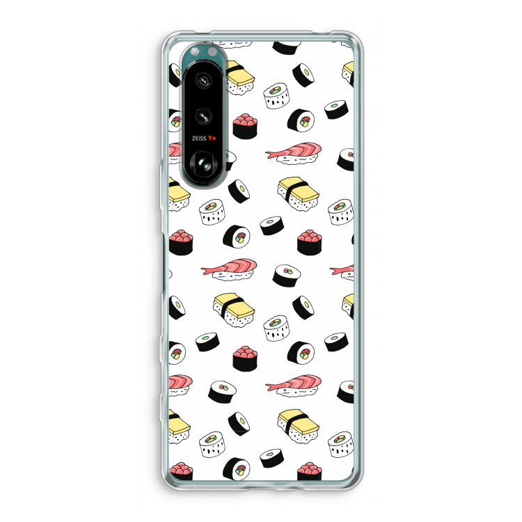 Sushi time: Sony Xperia 5 III Transparant Hoesje