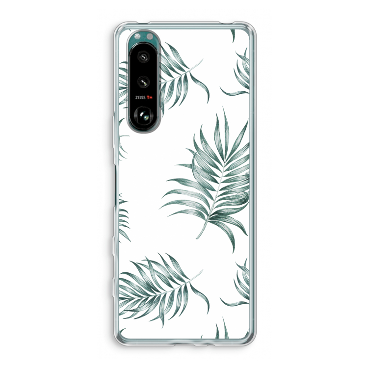 Simple leaves: Sony Xperia 5 III Transparant Hoesje