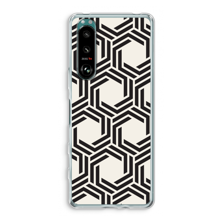 Geometrisch patroon: Sony Xperia 5 III Transparant Hoesje