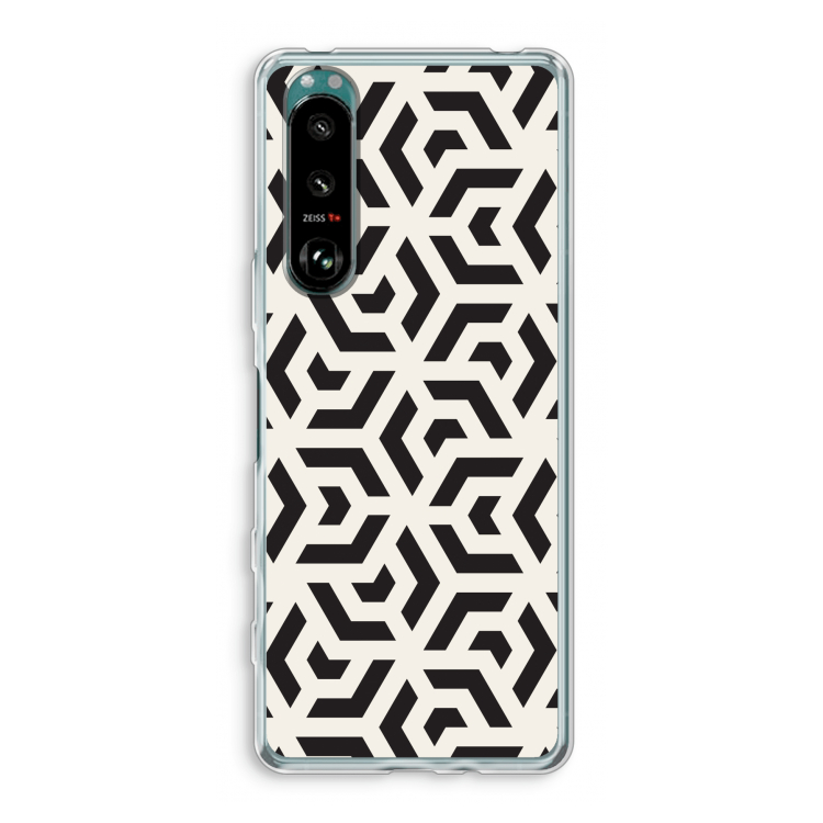 Crazy pattern: Sony Xperia 5 III Transparant Hoesje