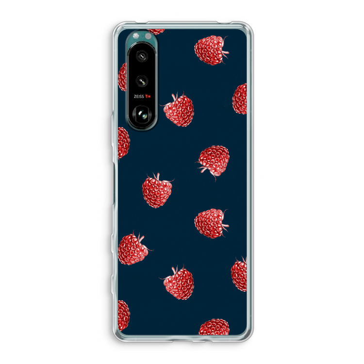 Framboosjes: Sony Xperia 5 III Transparant Hoesje