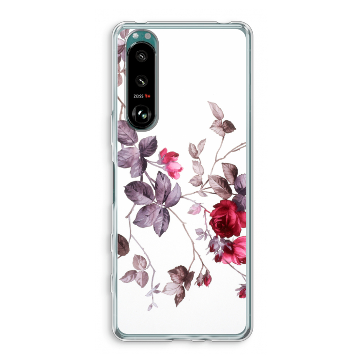 Mooie bloemen: Sony Xperia 5 III Transparant Hoesje