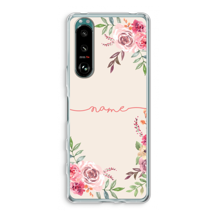 Rozen: Sony Xperia 5 III Transparant Hoesje