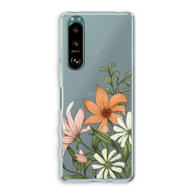Floral bouquet: Sony Xperia 5 III Transparant Hoesje