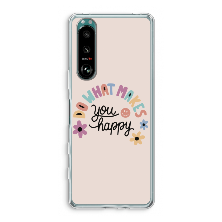 Happy days: Sony Xperia 5 III Transparant Hoesje