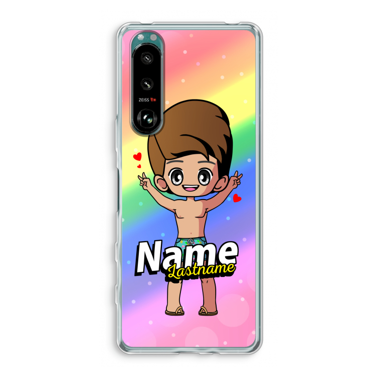 Chibi Maker man: Sony Xperia 5 III Transparant Hoesje