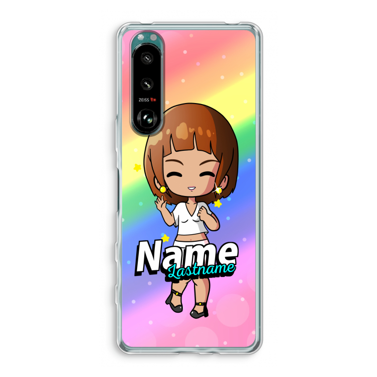 Chibi Maker vrouw: Sony Xperia 5 III Transparant Hoesje