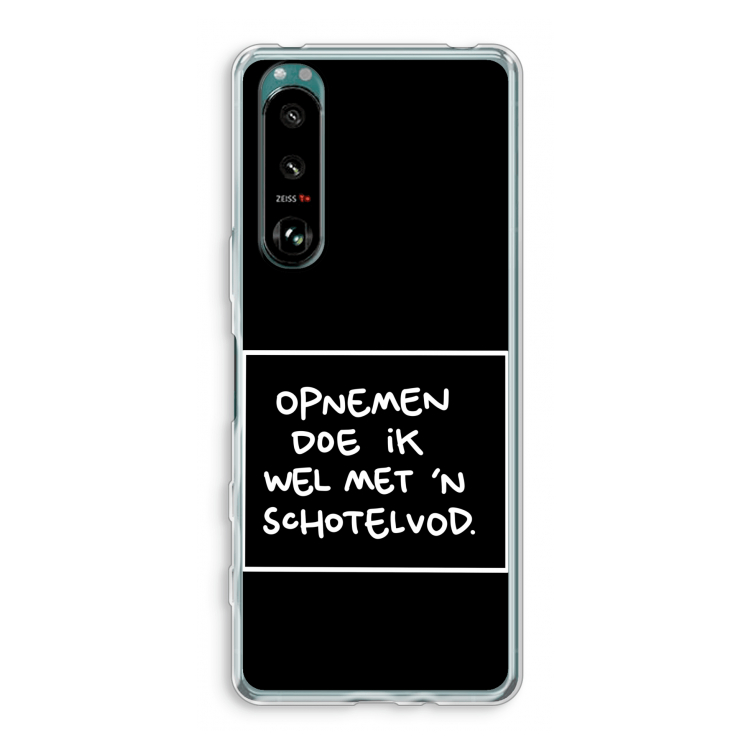 Schotelvod: Sony Xperia 5 III Transparant Hoesje