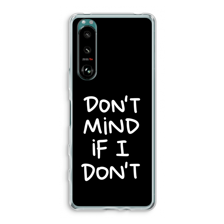 Don't Mind: Sony Xperia 5 III Transparant Hoesje